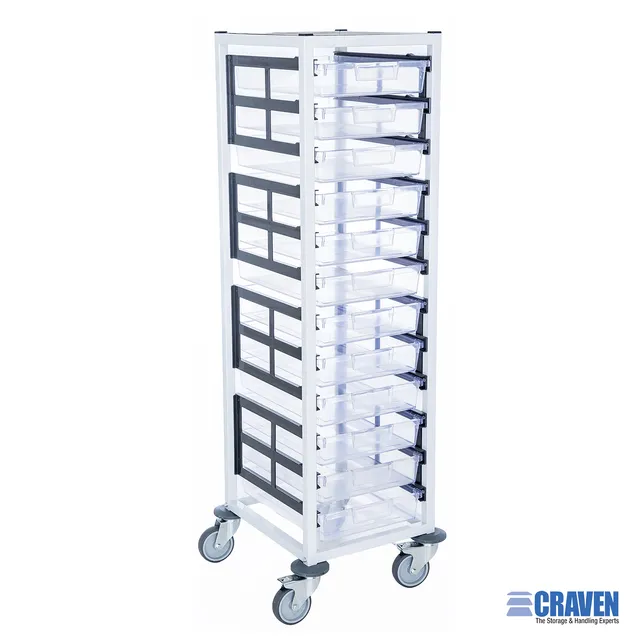 Craven M+ Single carrello medicazione bianco HIPS