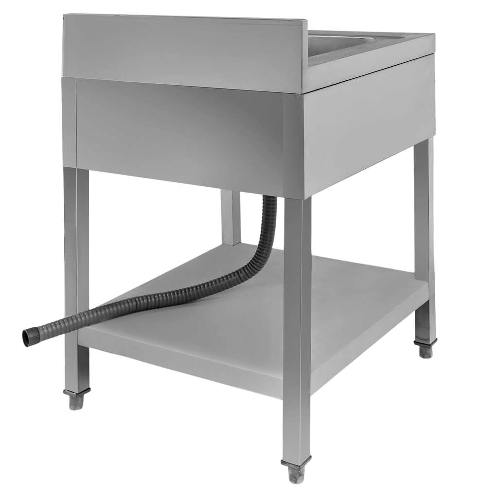 Mega-M 60x70x85 lavello gastronomico 1 vasca inox sifone