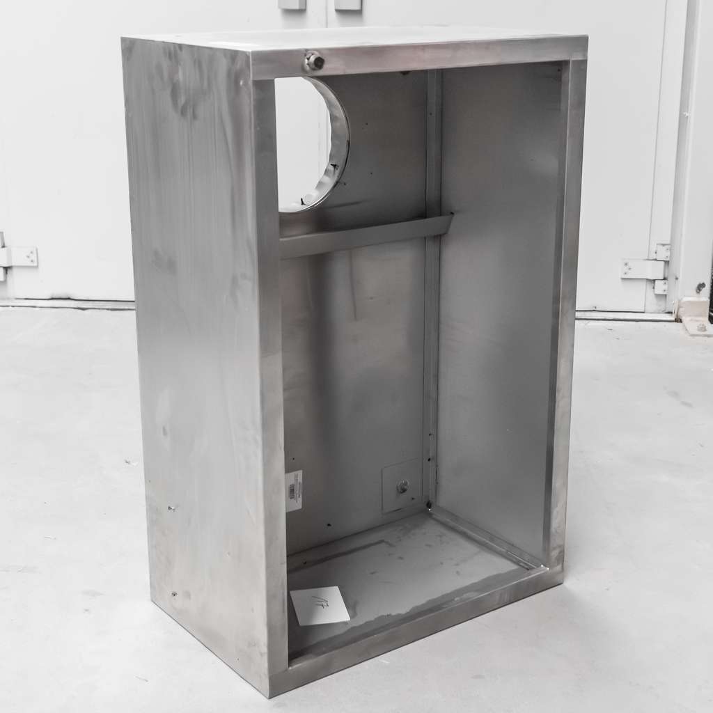 Cappa gastronomica a box acciaio inox 100x65x40 cm