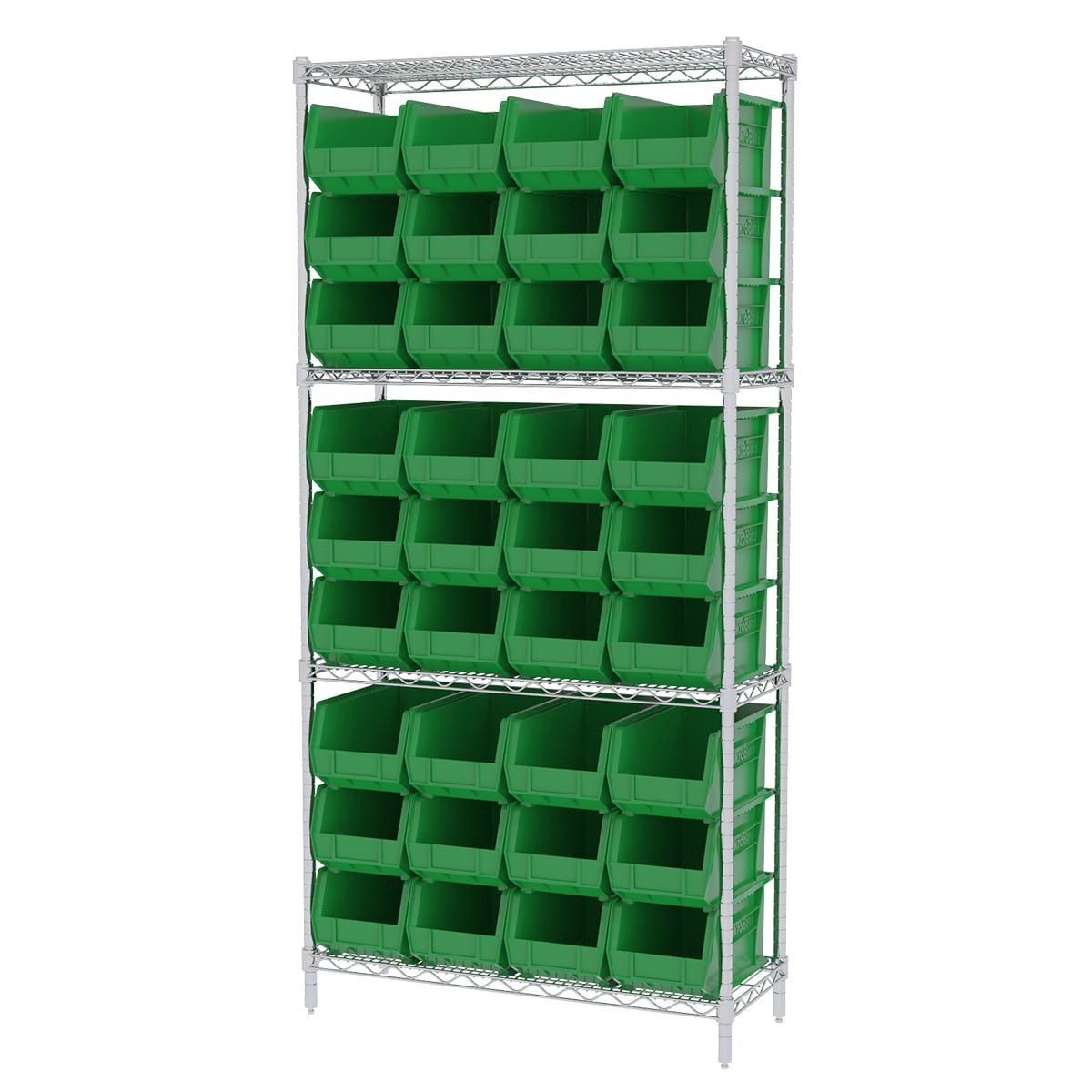 Akro-Mils AWS143630240 scaffale filo 4 ripiani 36 box