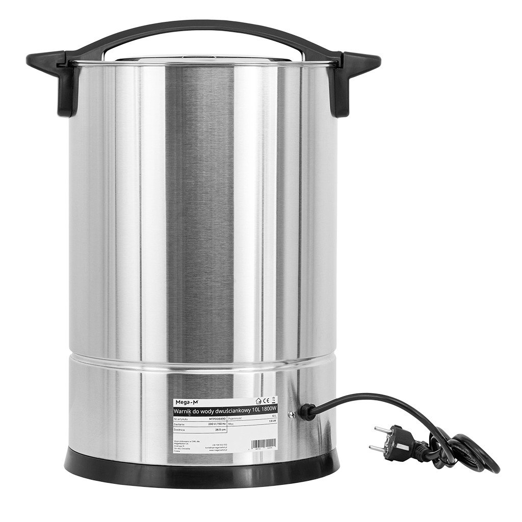 Mega-M 10L 1800W distributore acqua calda inox
