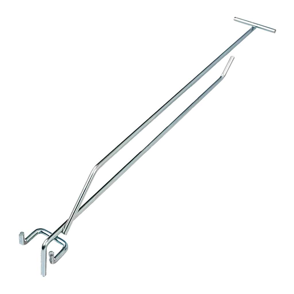 Mega-M gancio espositore zincato 25 cm per pannello forato Euro