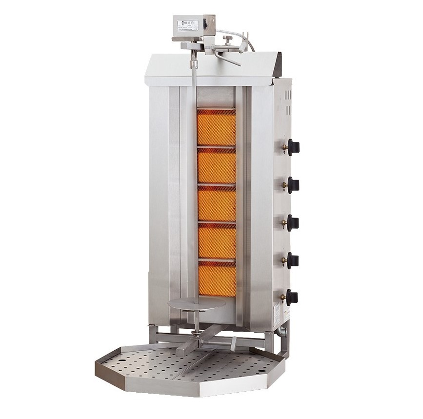 Meltem MD-5 girarrosto kebab a gas 5 fuochi