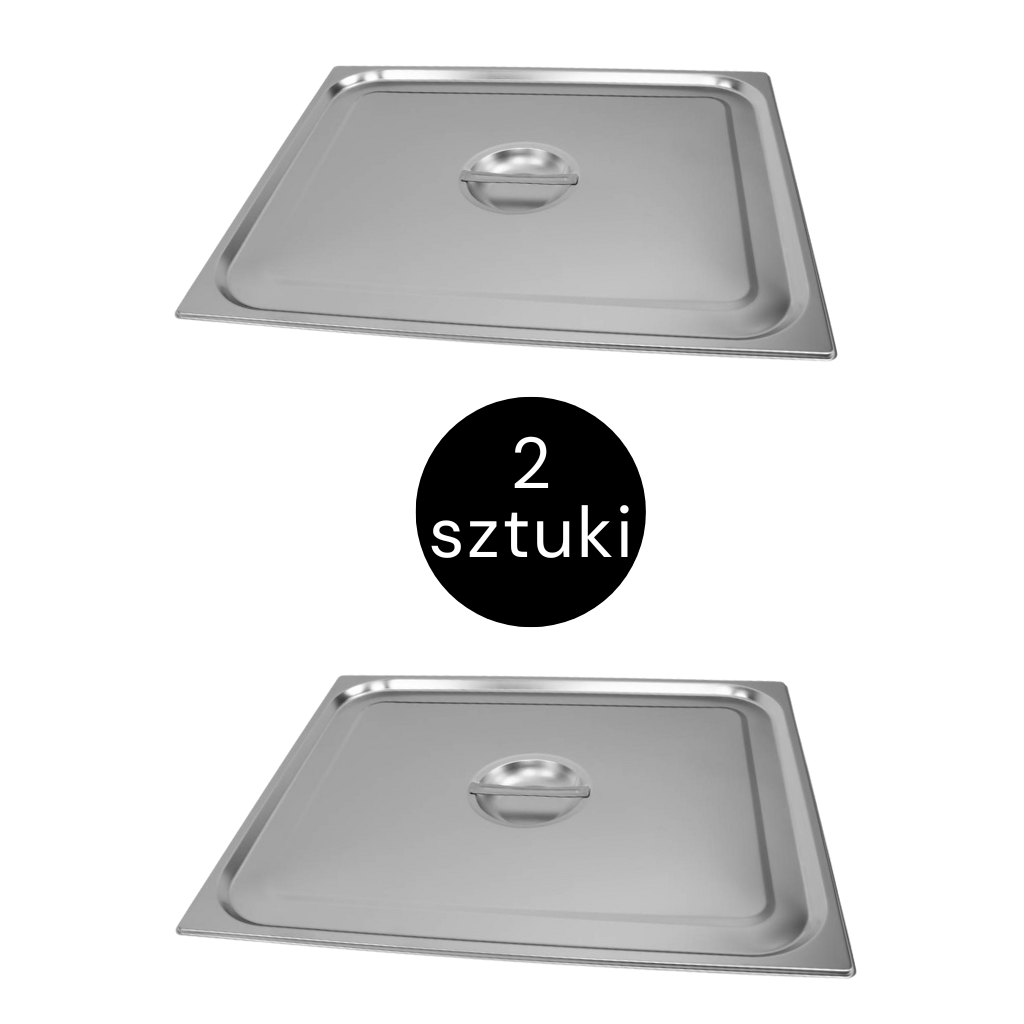 Mega-M GN 2/1 coperchio inox 65x53 cm 2 pz gastronomico