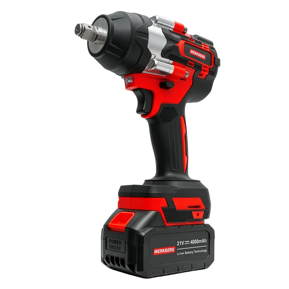 Werkberg KUDKQ101 chiave a impulsi 900 Nm brushless 2 batterie