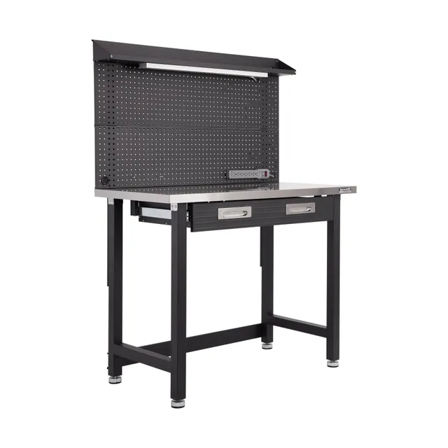 Seville Classics UltraHD UHD20276 banco lavoro grafite con luce
