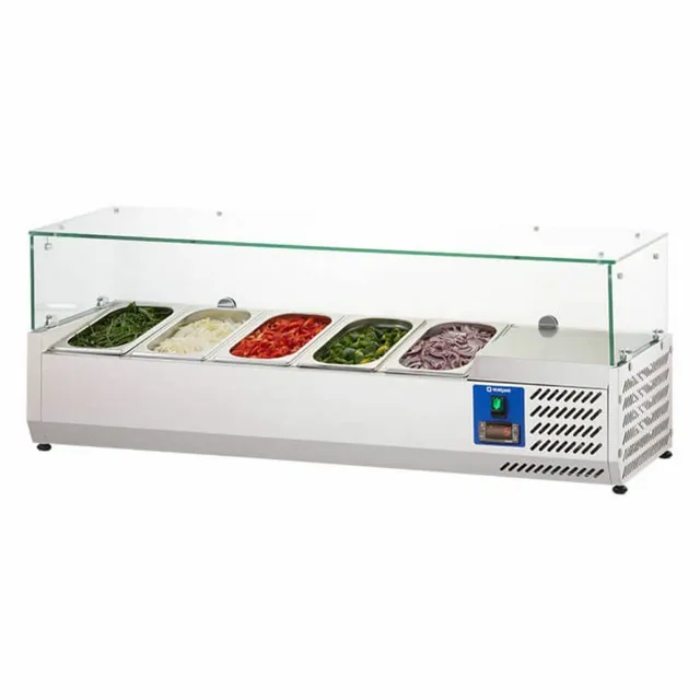 Stalgast 834540 vetrinetta refrigerata 120 cm 5xGN 1/4 vetro