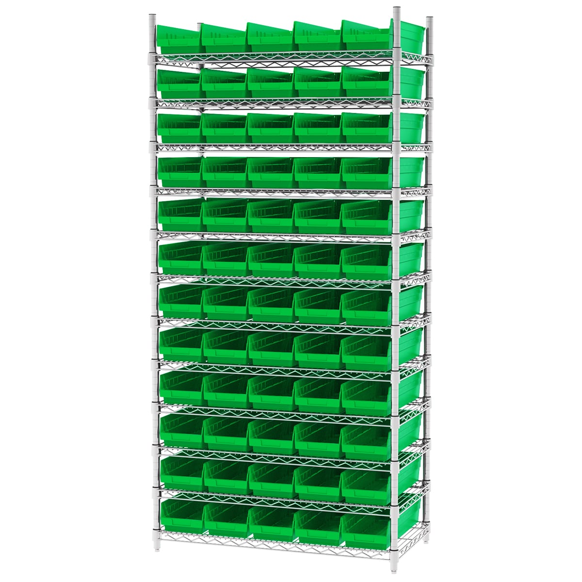 Akro-Mils AWS183630138 scaffale filo 60 box 12 ripiani