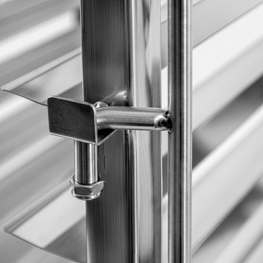 Mega-M Carrello Portavassoi Inox 62x47x174 cm 18 Teglie