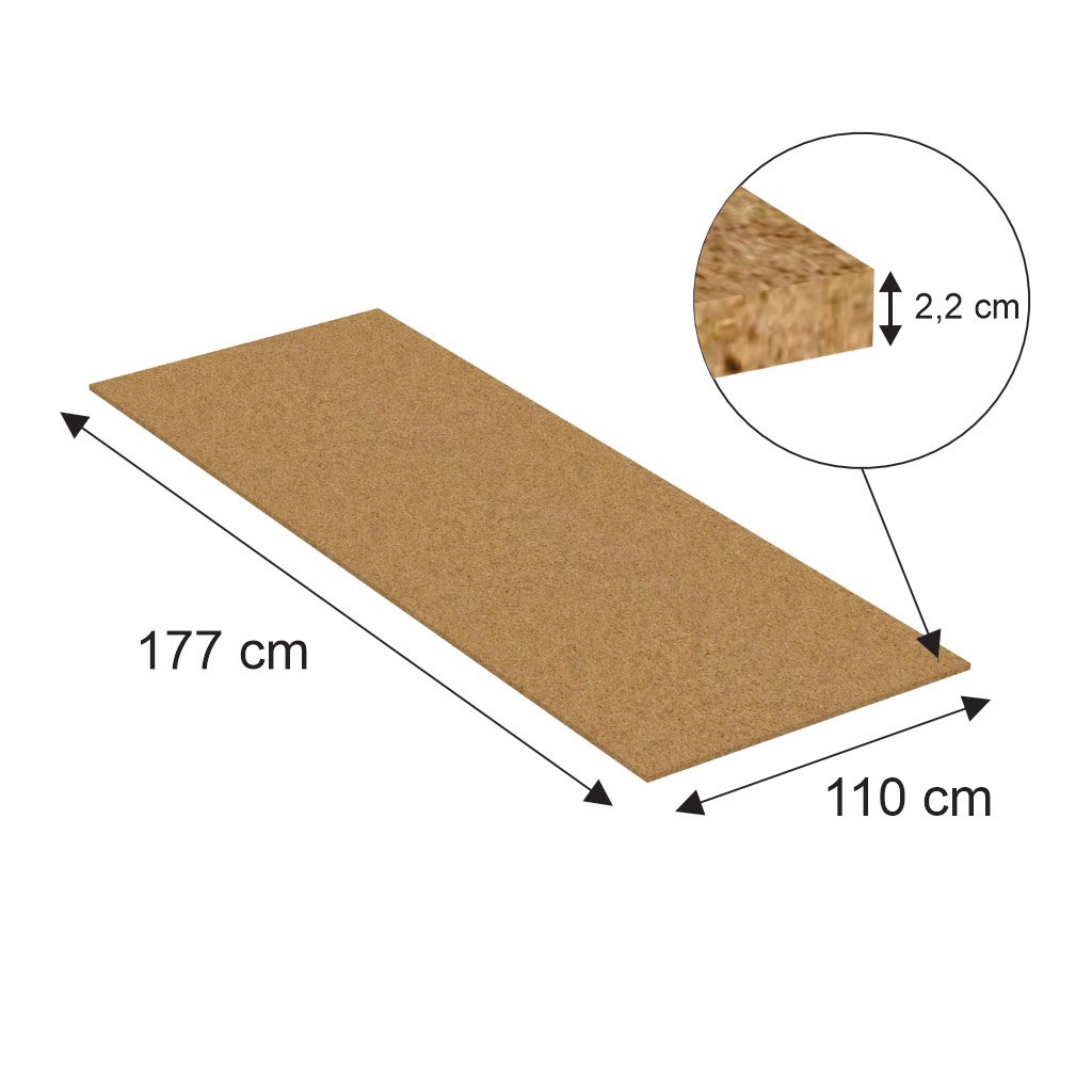 Piano truciolare scaffale portapallet 177x110 cm per traversi 180