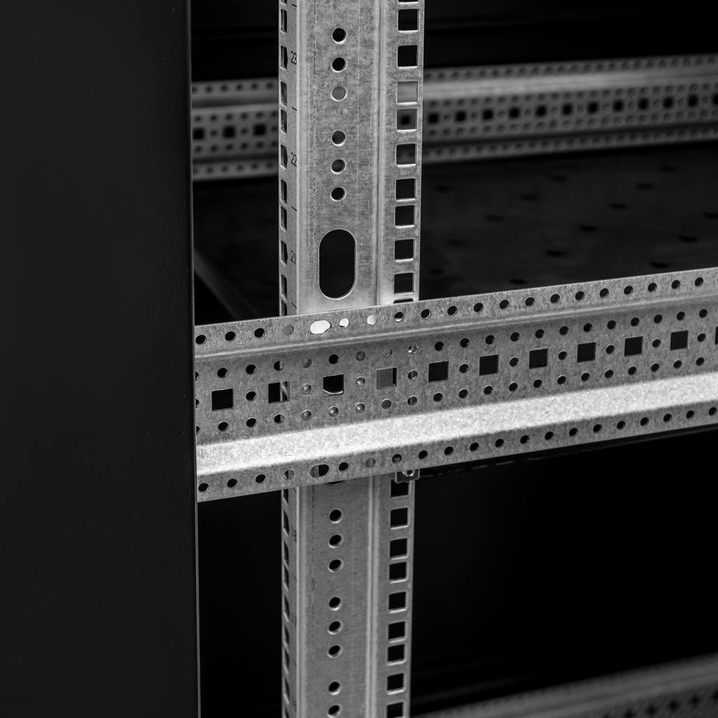 Mega-M Armadio Rack 19 Pollici 28U 60x80 cm Nero