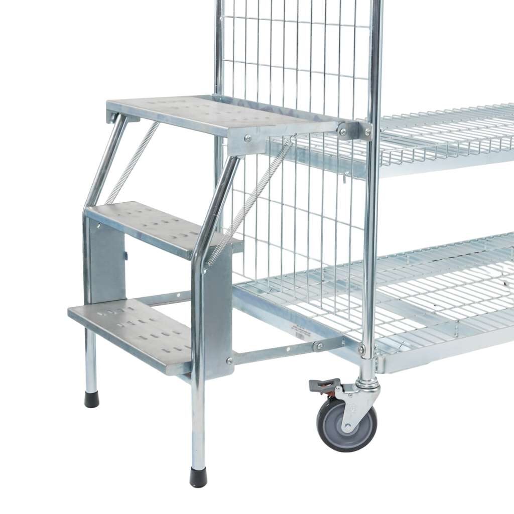 Forkberg Picker Scaletta Carrello 3 Gradini Zincata