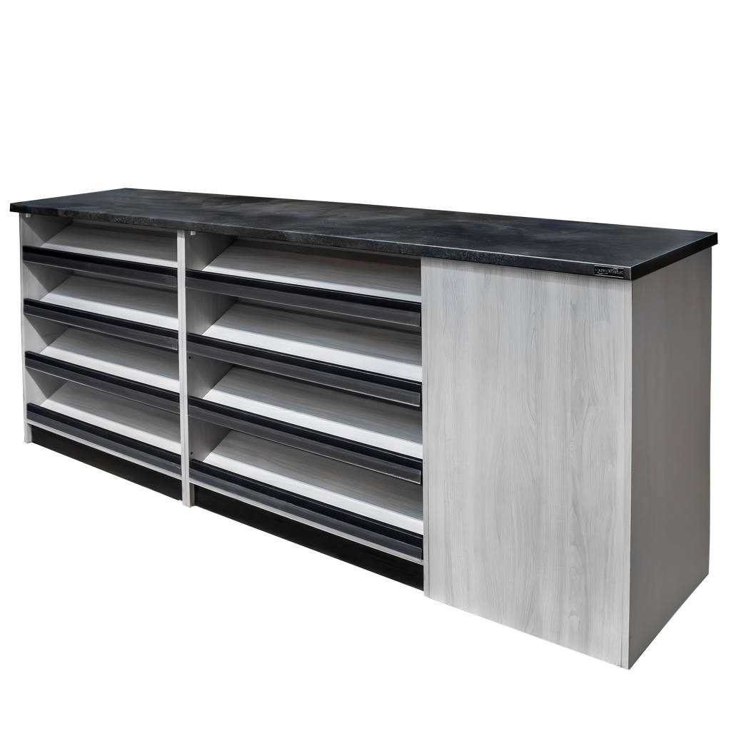 Mega-M H-113 banco cassa negozio 260 cm olmo liberty