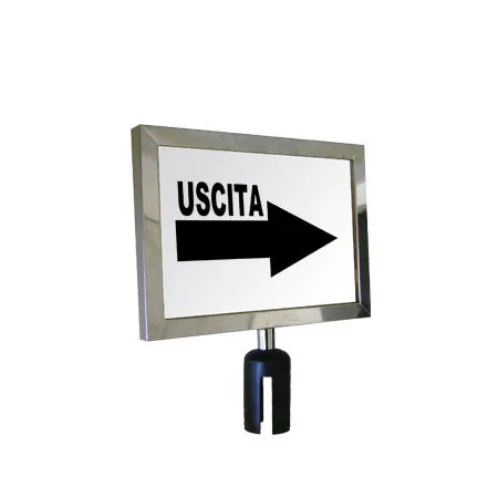 Agosistem porta cartello per colonnina 37x26 cm