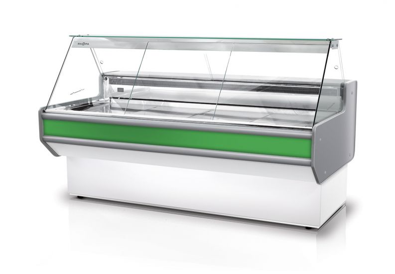 Rapa L-A 122/107 Plug-in banco frigo vetrina bianca