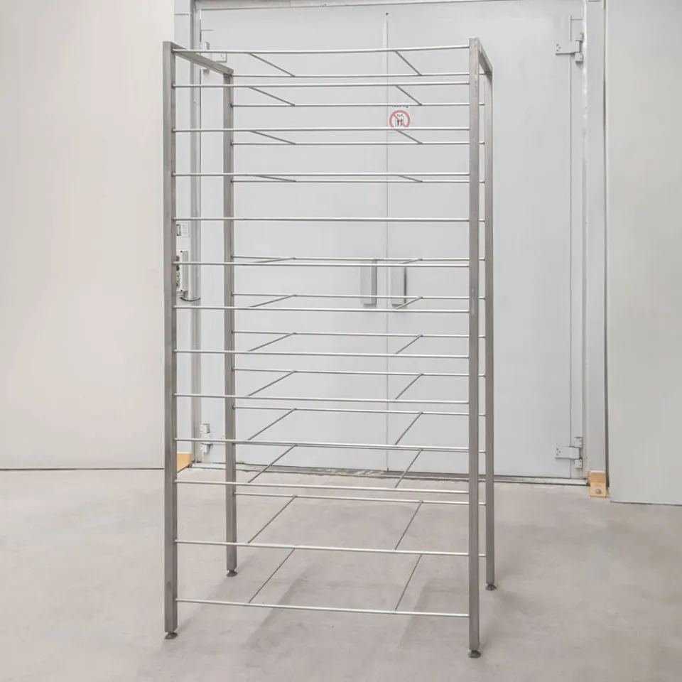 Scaffale gastronomico inox saldato 108x45x200 cm 13 ripiani