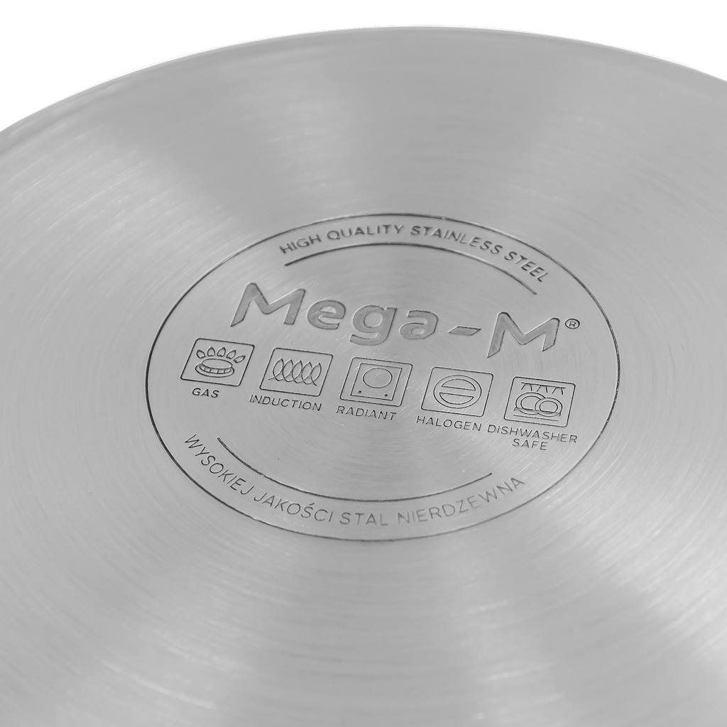 Mega-M Pro pentola inox 17L 28 cm con coperchio