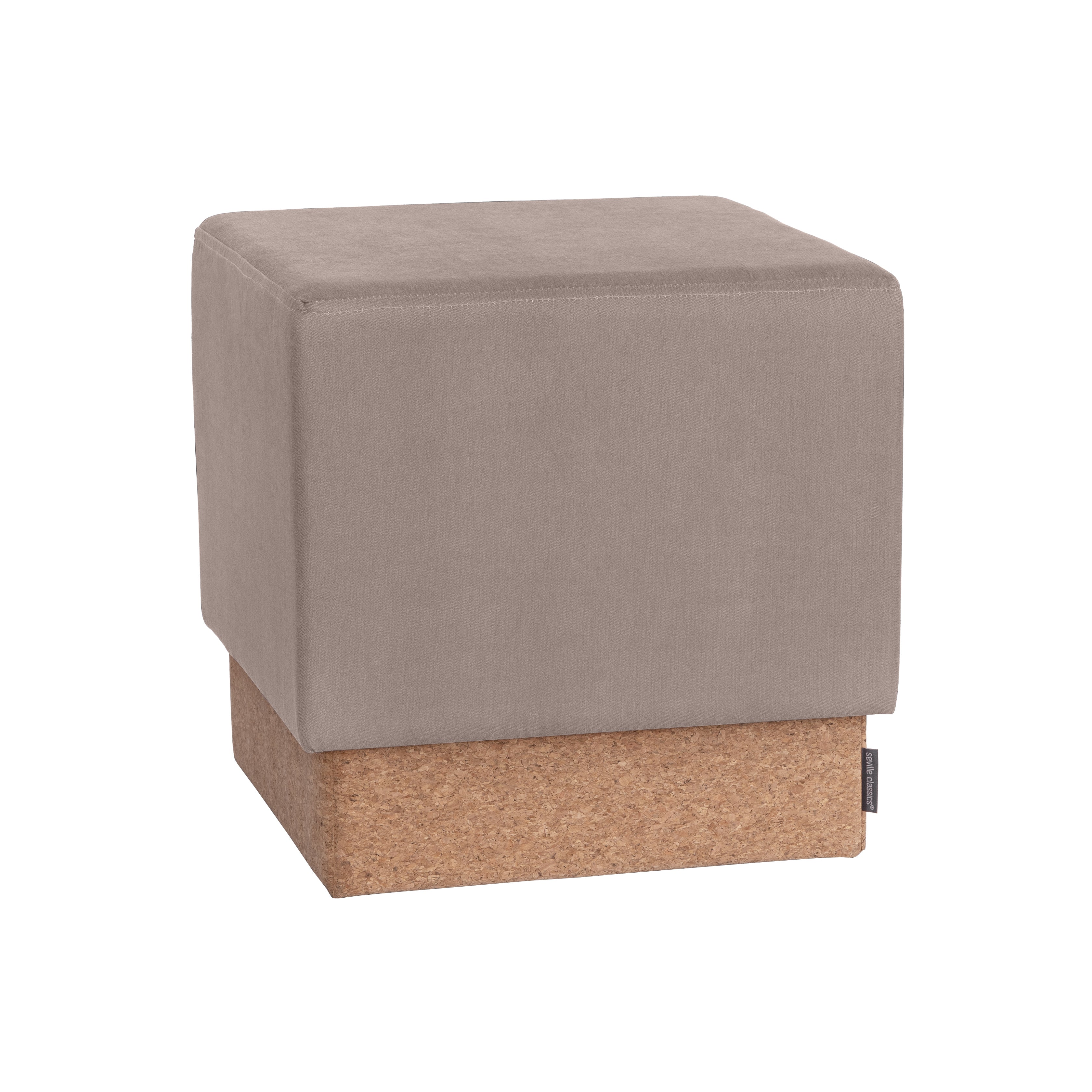 Seville Vineyard STR30260 pouf contenitore sughero crema