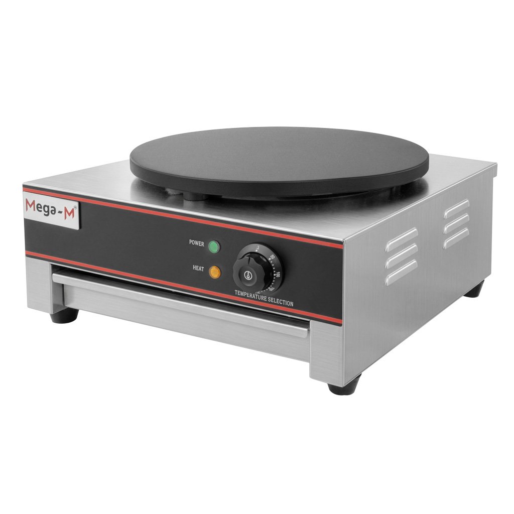 Mega-M crepiera elettrica 40 cm 3 kW con cassetto