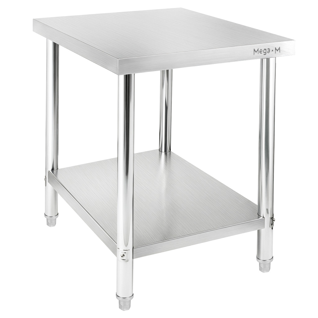 Mega-M X Standard 60x70x85 tavolo inox centrale con ripiano