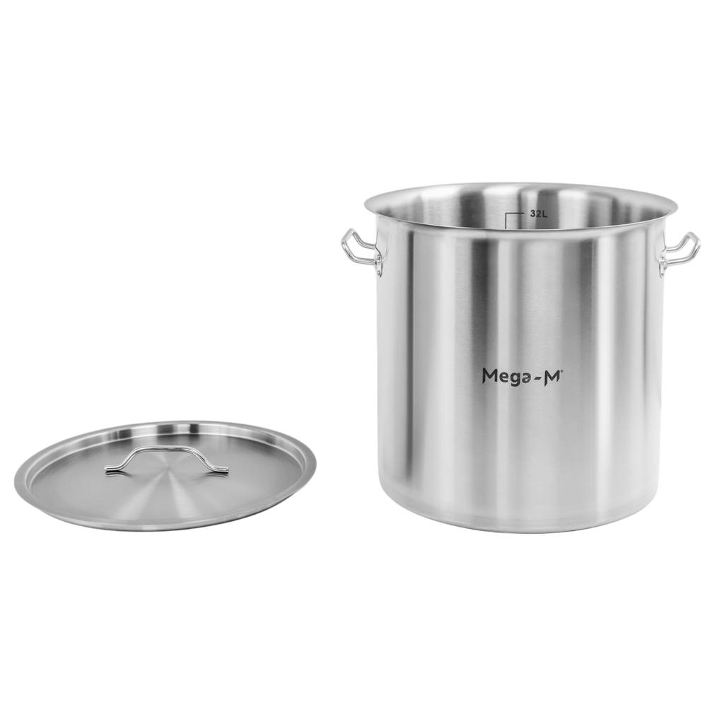 Mega-M Standard pentola inox alta 36L 36x36 coperchio