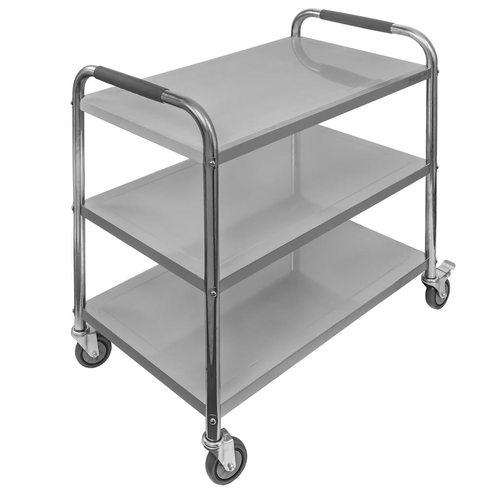 Mega-M STANDARD carrello servizio inox 3 ripiani 85x45x90 cm
