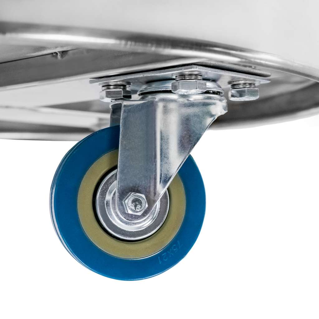 Mega-M base carrellata portapentole inox 62 cm 4 ruote