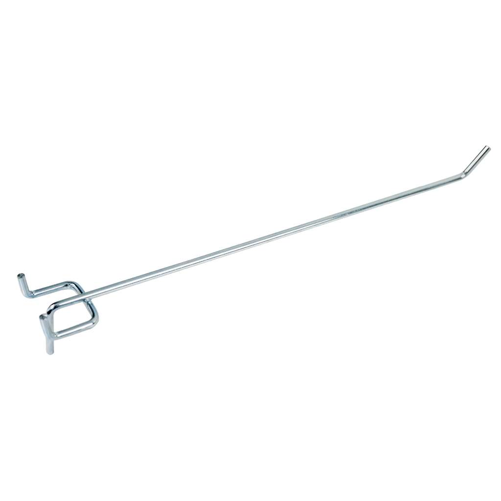 Mega-M gancio espositore singolo 25 cm zincato per pannello Euro