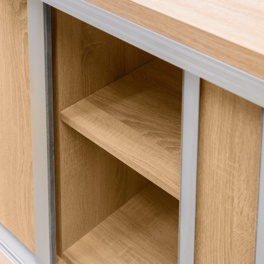 Mega-M L-280 credenza ufficio scorrevole sonoma 280cm