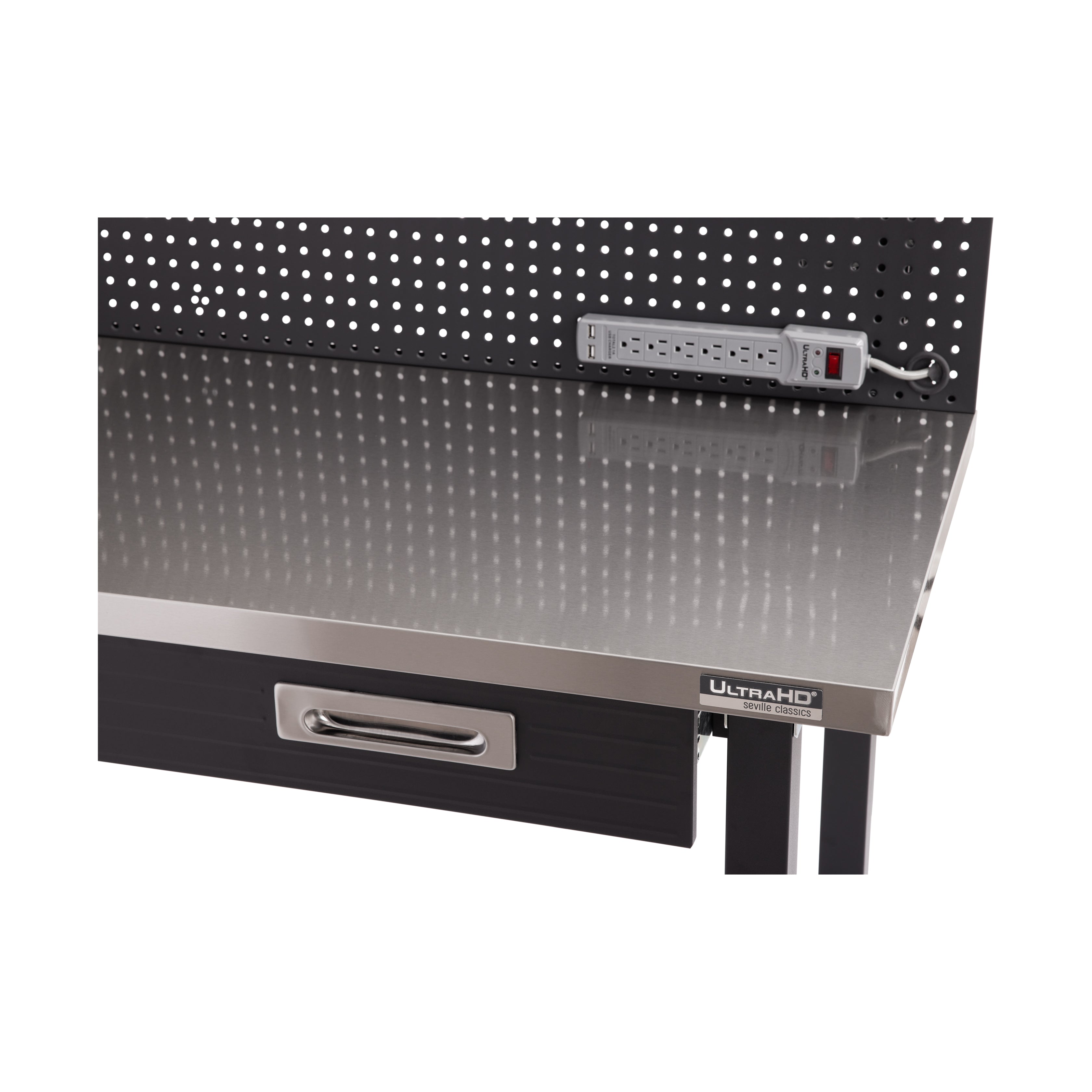Seville Classics UltraHD UHD20276 banco lavoro grafite con luce