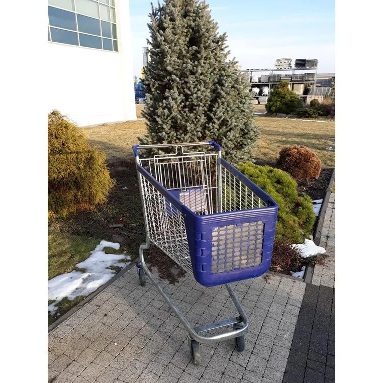 Wanzl P130L carrello spesa 130 L con seggiolino blu
