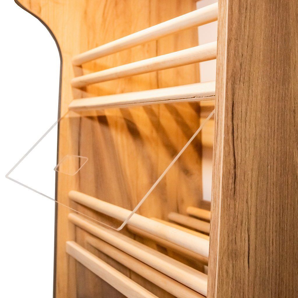 Mega-M scaffale pane 60x50 H200 rovere kraft LED plexi