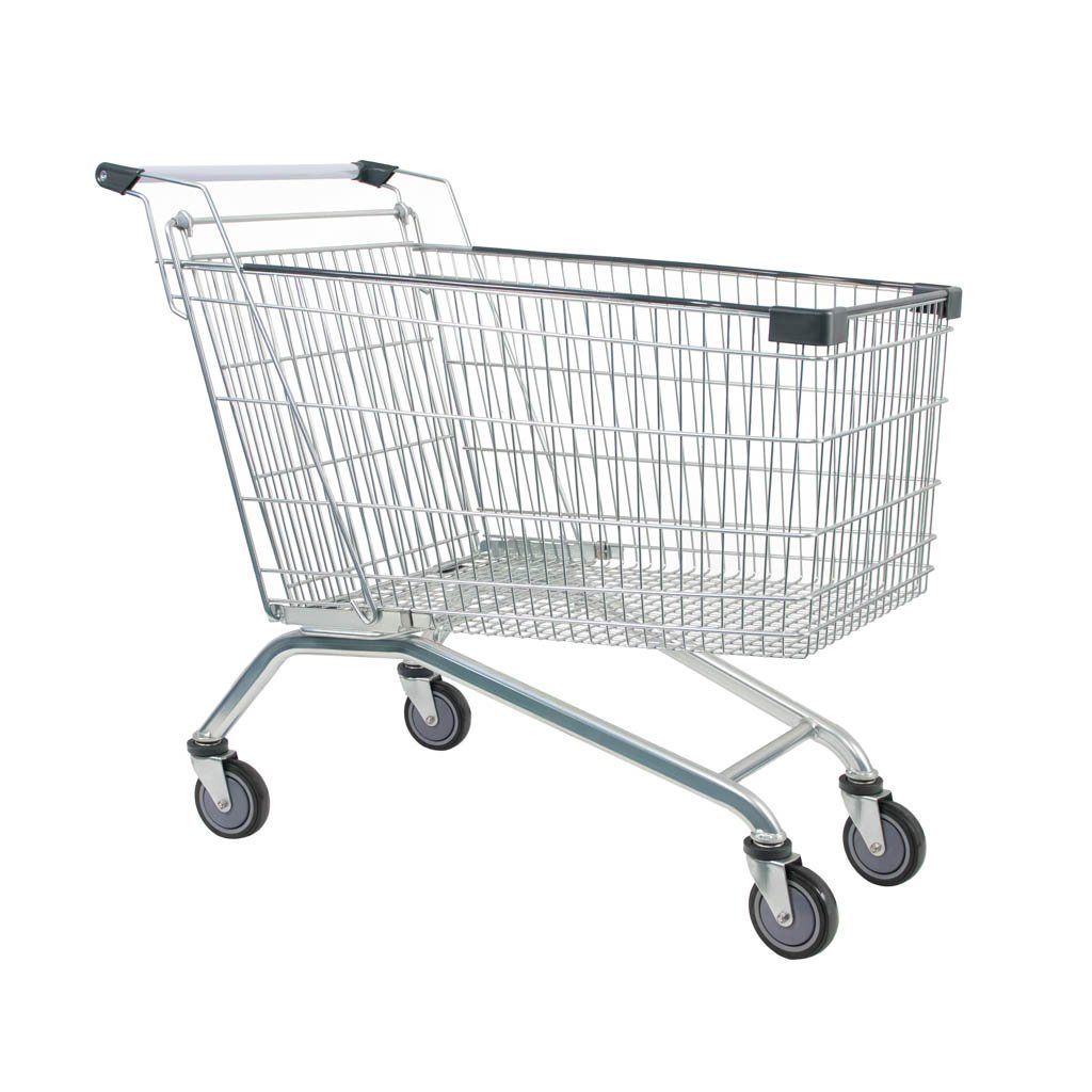 Mega-M YR 240L carrello spesa 240 litri 58 cm acciaio zincato