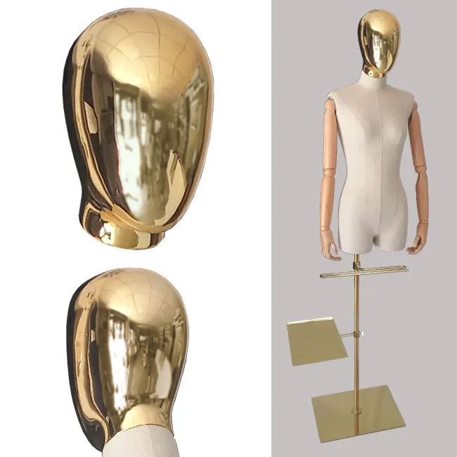 Agosistem Testa oro per busto ricambio manichino
