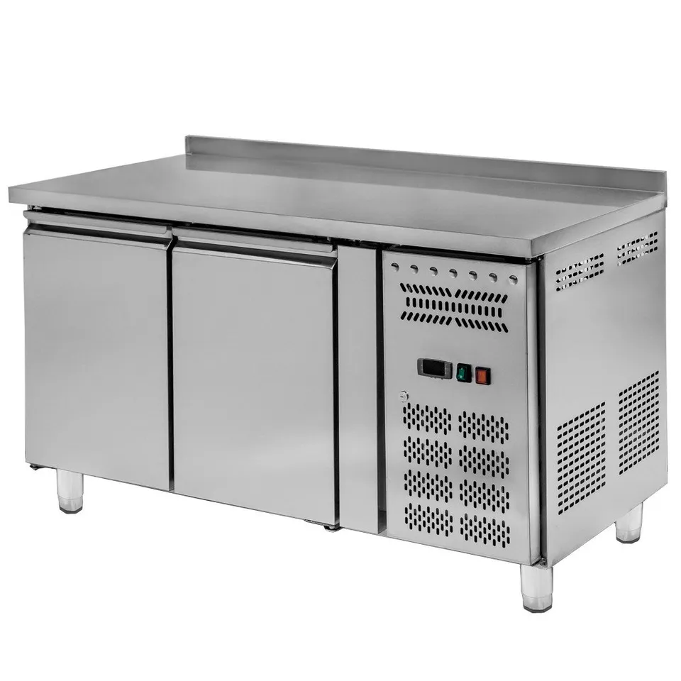 Tavolo congelatore inox 136x70x85 cm 2 porte -20°C