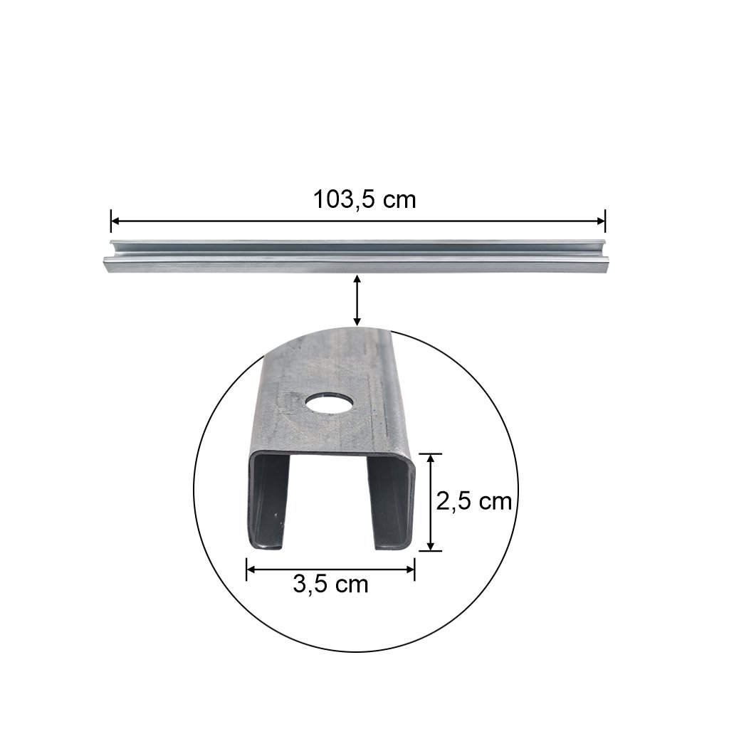 STOW PNFB controvento orizzontale zincato 103,5 cm