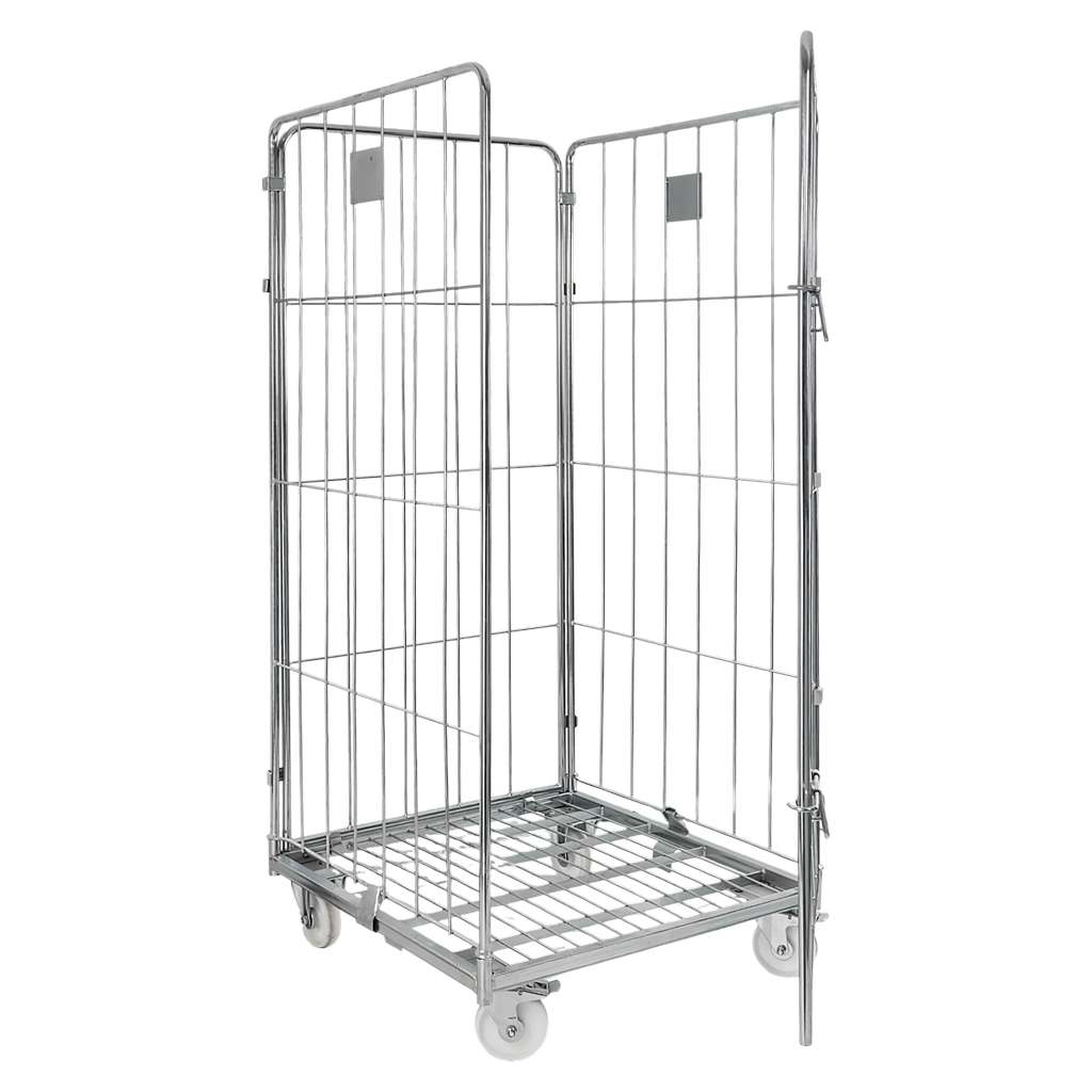 Mega-M Universal Roll container zincato 3 pareti