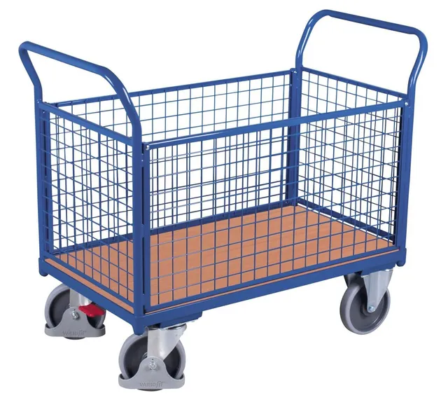 Variofit VF 500401 carrello pianale 4 sponde 400 kg