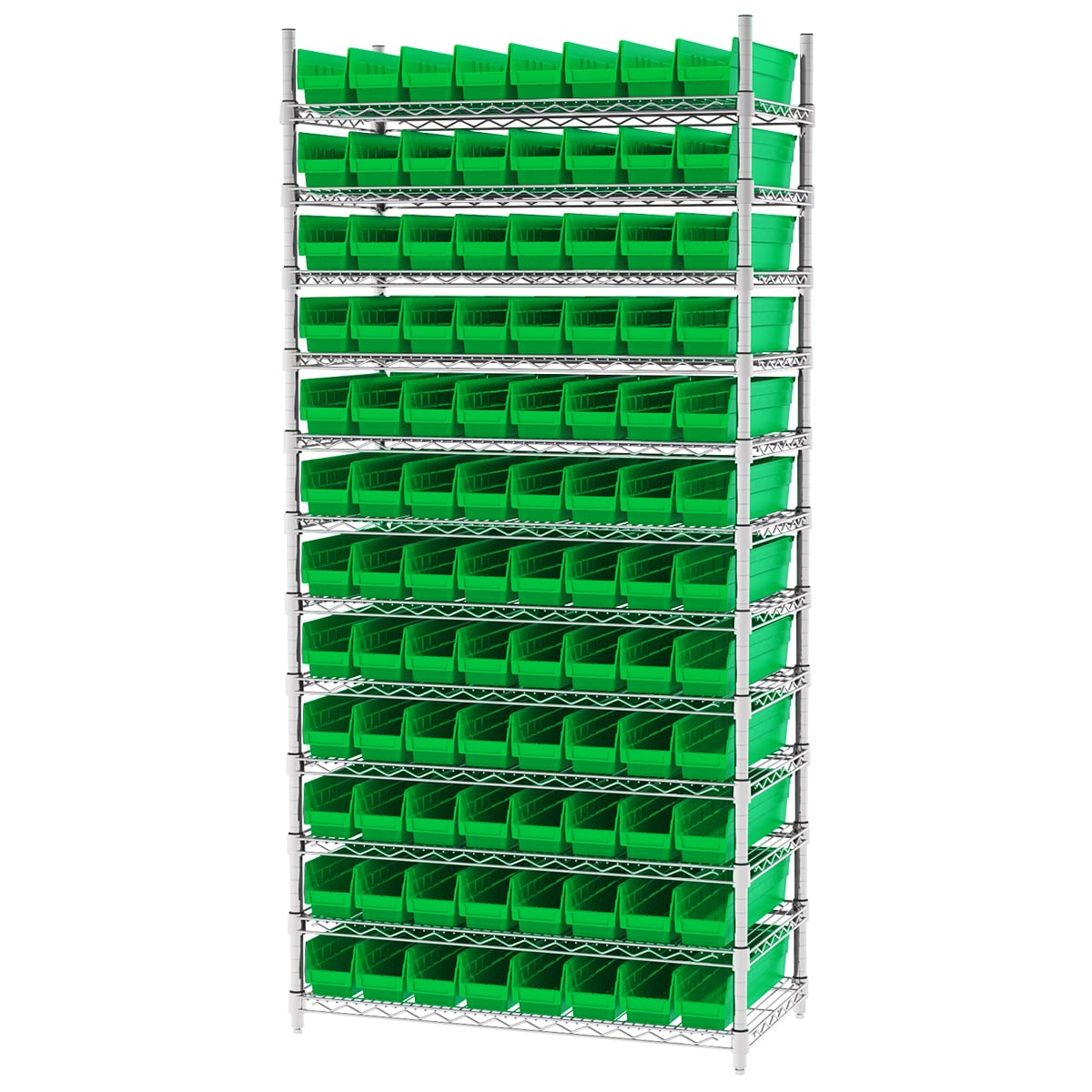 Akro-Mils AWS183630128 Scaffale Filo con 96 Box