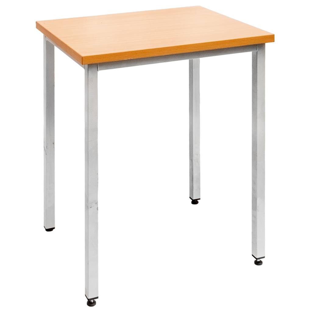 Tavolo mensa 60x50x80 cm piano faggio gambe regolabili