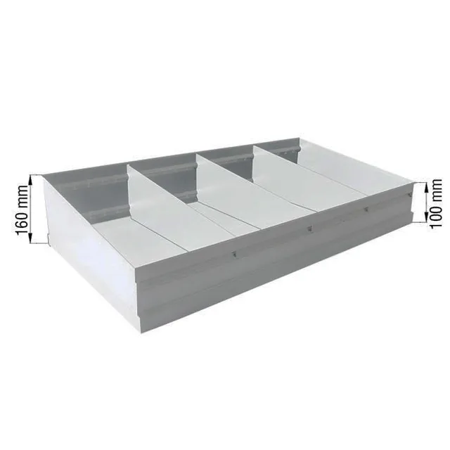 Agosistem Etermet Coppia Sponde Ripiano 80 cm Zincata