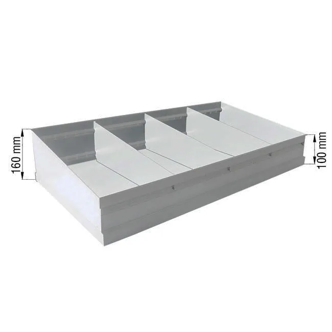 Agosistem Etermet Coppia Sponde Ripiano 80 cm Zincata