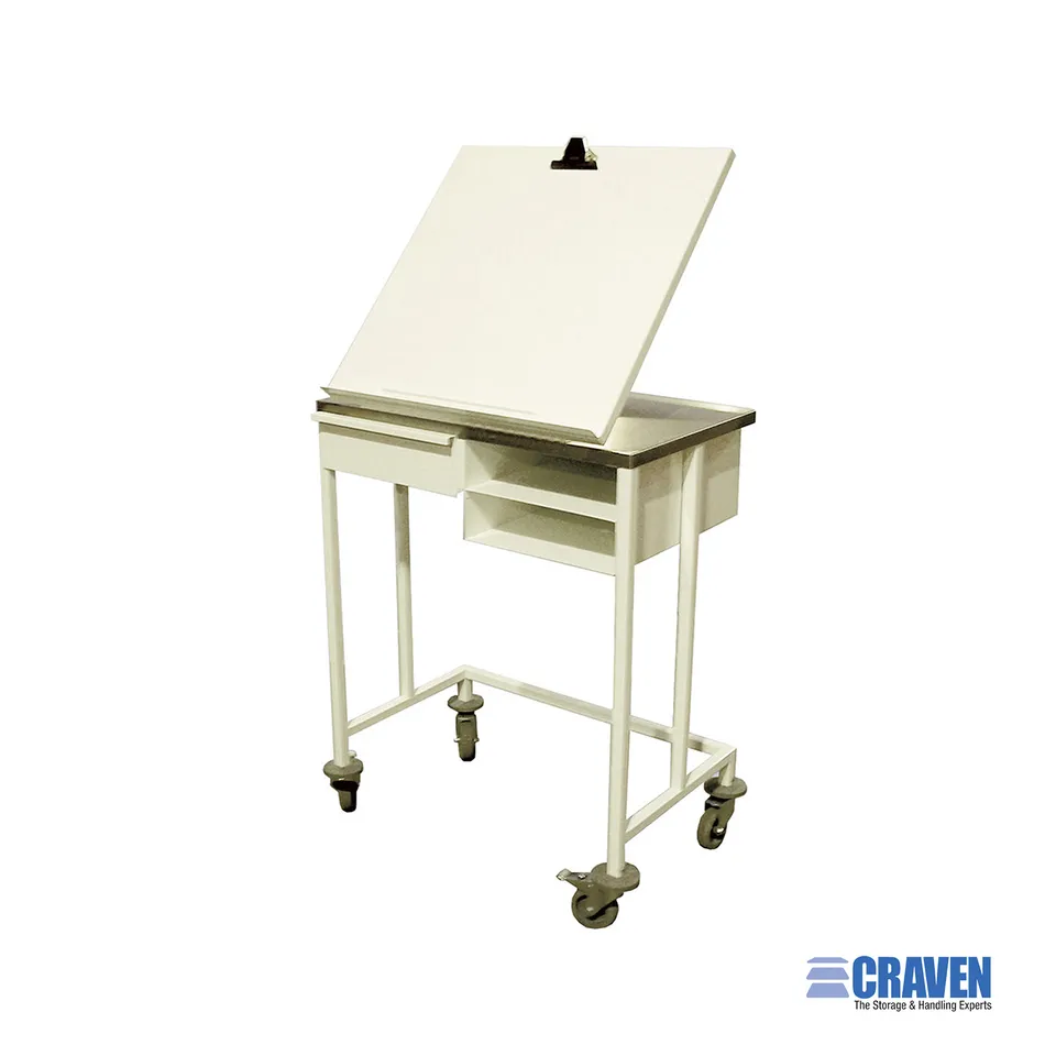 Craven WNT carrello portacartelle reparto con cassetto inox