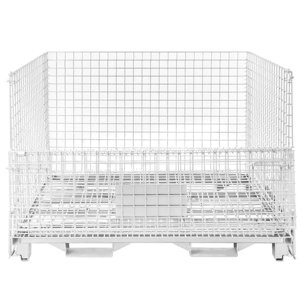 Gitterbox contenitore rete pieghevole 120x100x91 cm 1500 kg