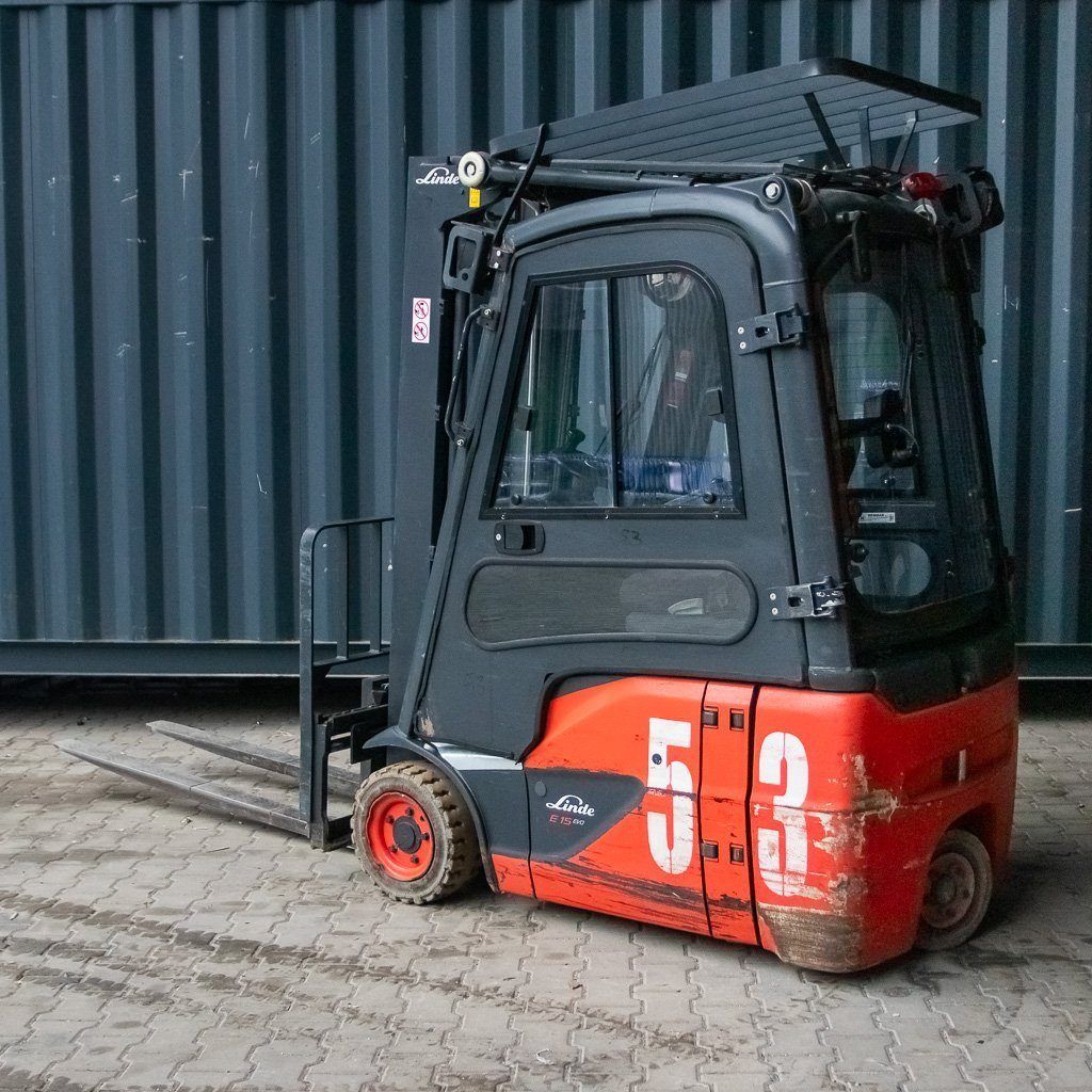 Linde E15 carrello elevatore elettrico 1500 kg sollevamento 464 cm