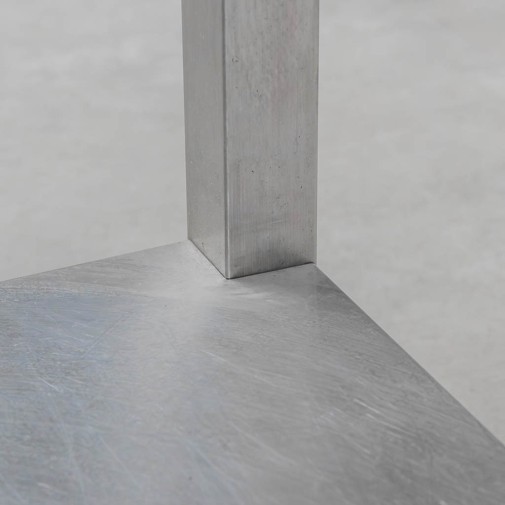 Ascobloc 160x80x85 Tavolo Inox con Ripiano Acciaio