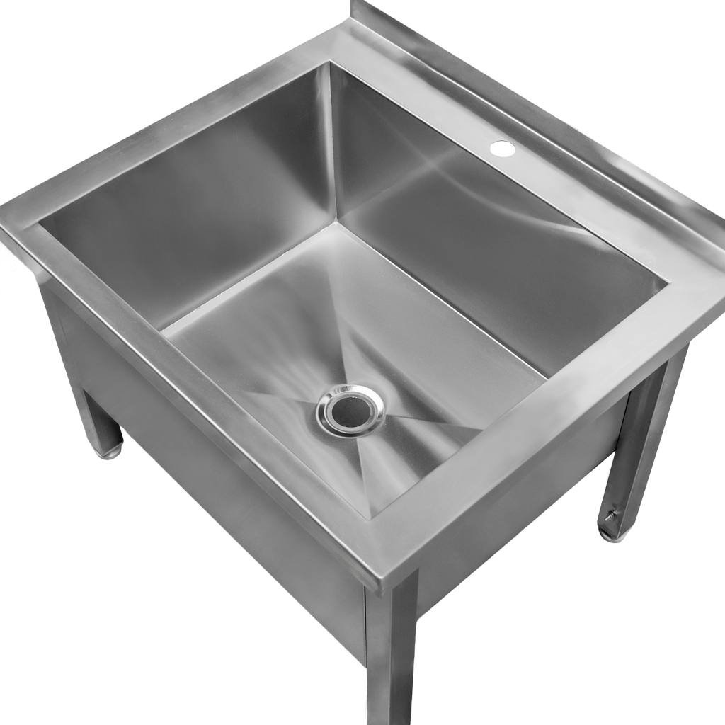 Mega-M Lavatoio basso inox 70x60x50 monocamera saldata