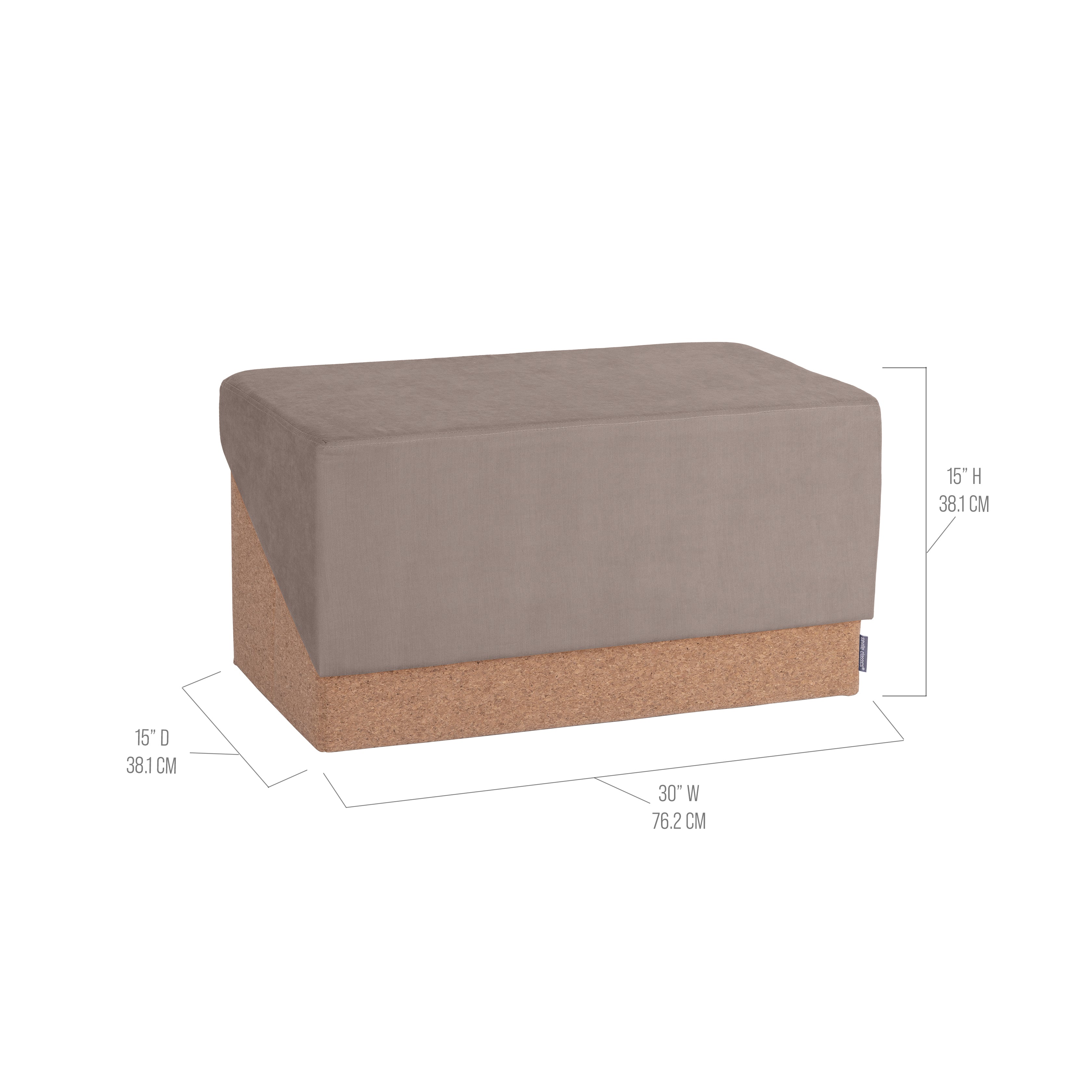 Seville Classics Vineyard baule sughero crema 76 cm