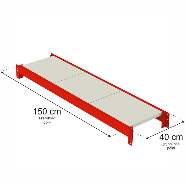 Mega-M Fortis ripiano scaffale 150x40 cm 450 kg