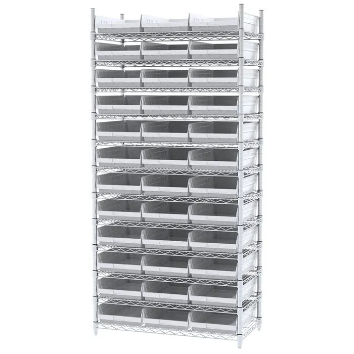 Akro-Mils AWS183630178 scaffale filo con 36 bin